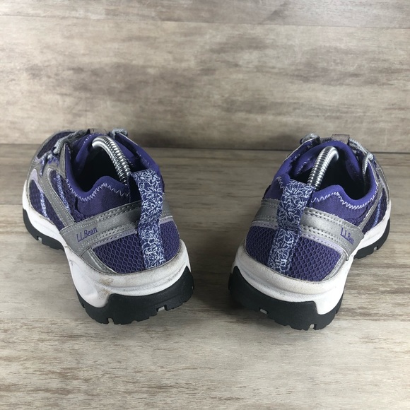LL Bean Trail Hiking Walking Athletic Sneaker Shoe Outdoor Gray Purple Woman 6.5 - Picture 5 of 9